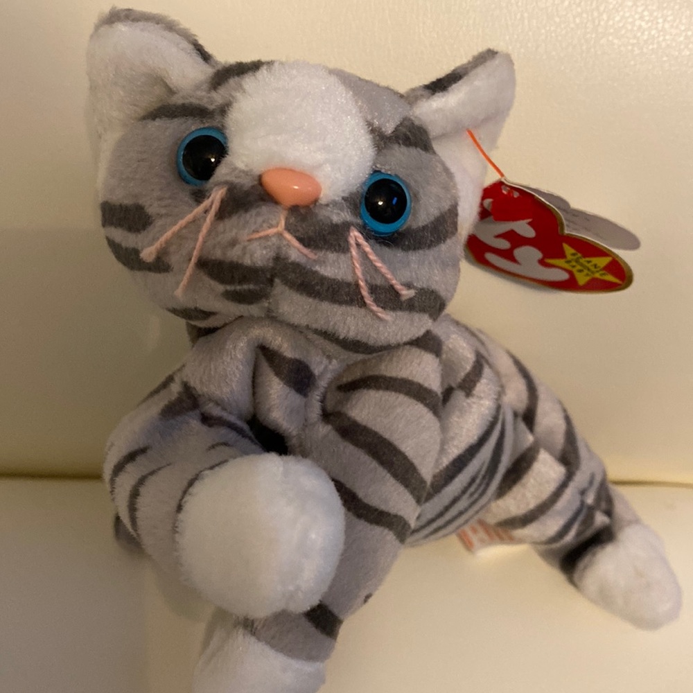 Ty Beanie Baby Original. PRANCE the Cat. Born November 20, 1997. Style #4123.